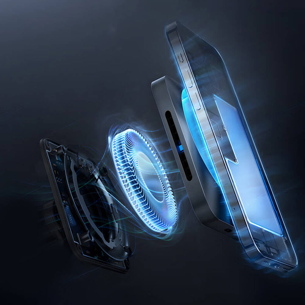 Wiwu CH-318 Magneto Serisi M-safe Şarj Özellikli Havalandırma Tasarım Araç Telefon Tutucu Siyah