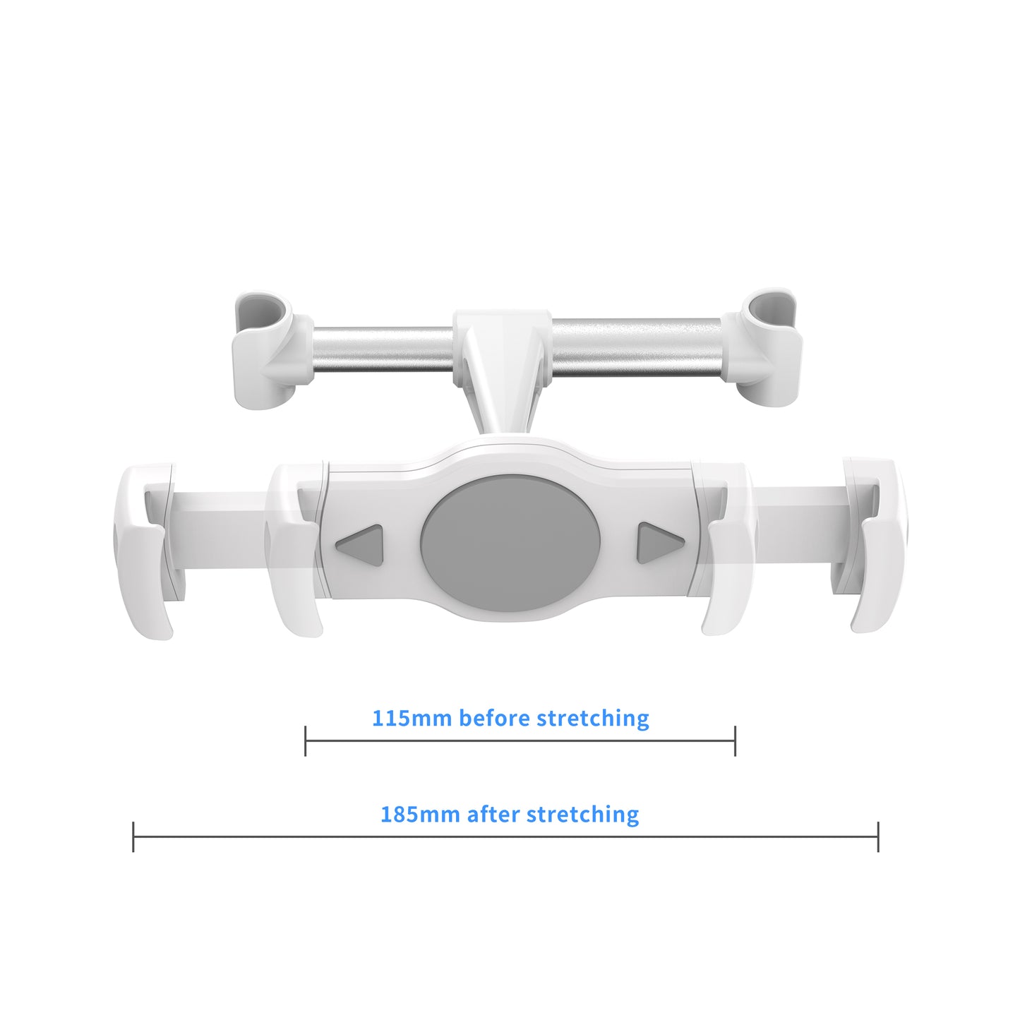 Wiwu CH017 Otomatik Mekanizmalı Arka Koltuk Araç Tablet Tutucu Beyaz