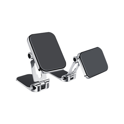 Wiwu CH023 360 Derece Dönebilen Magnetik Düz Zemin Versiyon Araç Telefon Tutucu Gümüş