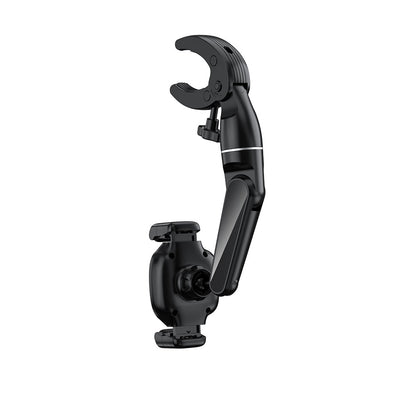 Wiwu CH039 Araç İçi Dikiz Aynası 360 Derece Dönebilen Oynar Başlıklı Telefon Tutucu Siyah