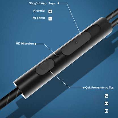 Wiwu Earbuds 102 3.5mm Kulaklık Beyaz