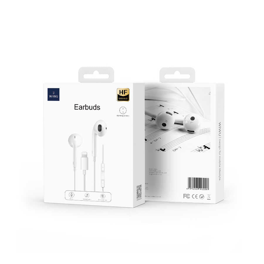 Wiwu Earbuds 302 Lightning Kulaklık Beyaz
