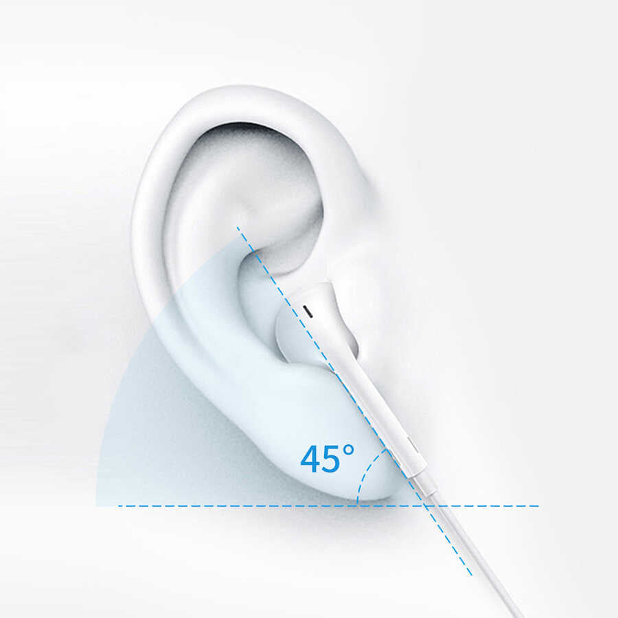 Wiwu Earbuds 302 Tak Çalıştır Lightning Kulaklık Beyaz