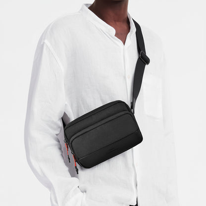 Wiwu Essen Serisi Suya Dayanıklı 1200D Polyester Kumaş Çapraz Vücut Çantası Siyah