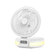 Wiwu FS05 Katlanabilir Şarjlı Dijital LED Ekranlı Gece Lambalı Masaüstü Fan