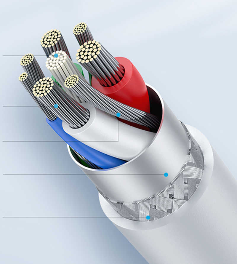 Wiwu G30 Gear Charging Lightning Kablo Siyah