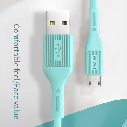 Wiwu G40 Vivid Micro Usb Kablo Mavi