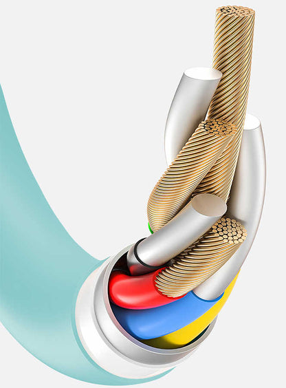 Wiwu G60 Vivid Lightning Usb Kablo Siyah