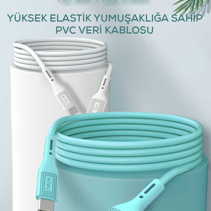 Wiwu G60 Vivid Lightning Usb Kablo Siyah