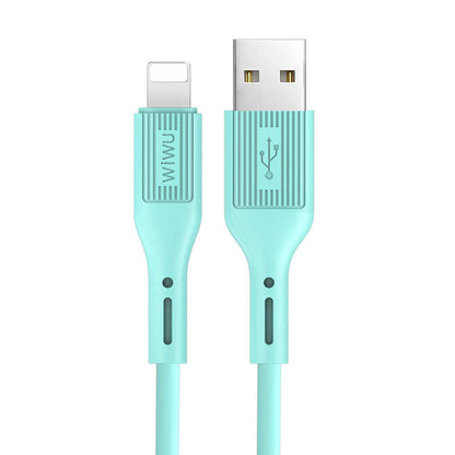 Wiwu G60 Vivid Lightning Usb Kablo Mavi