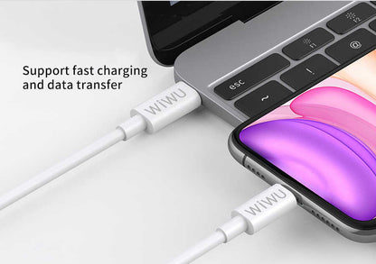 Wiwu G90 20W PD To Lightning Kablo 1M Beyaz