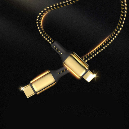 Wiwu Golden Series GD-103 Lightning To PD Data Kablo 3M Gold