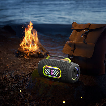 Wiwu H7 RGB Işıklı Askılı TWS Bluetooth Speaker Hoparlör v5.3 40W Siyah