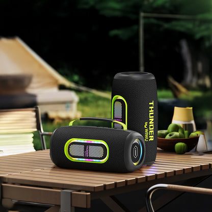 Wiwu H7 RGB Işıklı Askılı TWS Bluetooth Speaker Hoparlör v5.3 40W Siyah