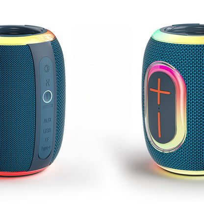 Wiwu H9 RGB Işıklı Askılı TWS Bluetooth Speaker Hoparlör v5.3 10W Mavi