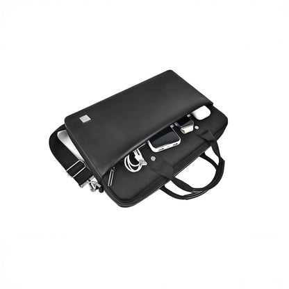 Wiwu Hali Serisi 1680D Su Geçirmez Polyester Kumaş Çapraz Vücut Askılı 14 inç Laptop Çantası Siyah