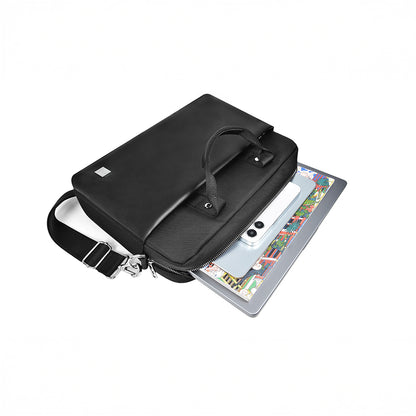 Wiwu Hali Serisi 1680D Su Geçirmez Polyester Kumaş Çapraz Vücut Askılı 14 inç Laptop Çantası Siyah