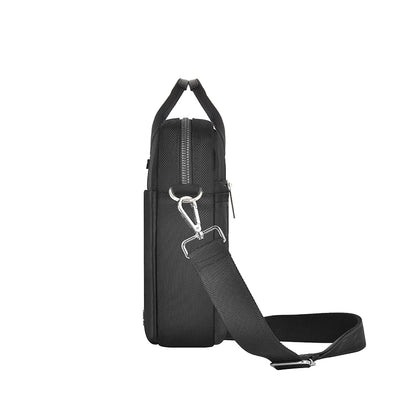 Wiwu Hali Serisi 1680D Su Geçirmez Polyester Kumaş Çapraz Vücut Askılı 15.6 inç Laptop Çantası Siyah