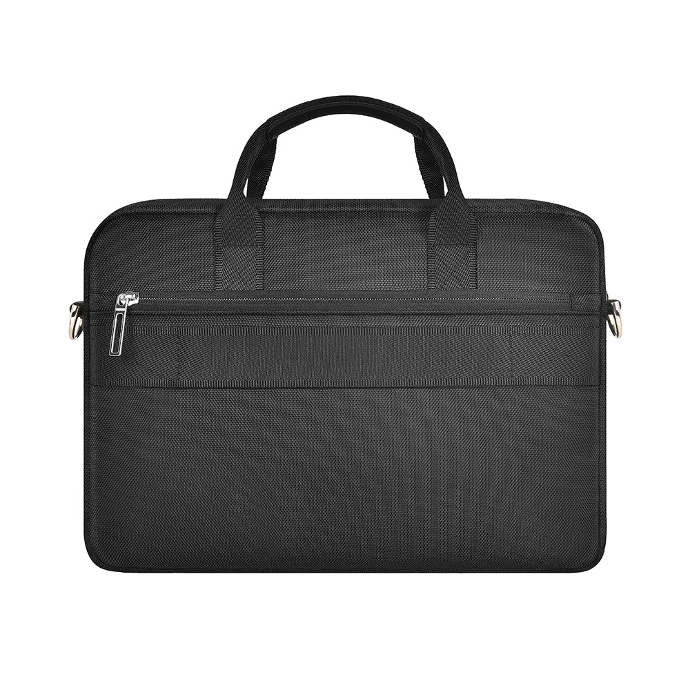 Wiwu Hali Serisi 1680D Su Geçirmez Polyester Kumaş Çapraz Vücut Askılı 15.6 inç Laptop Çantası Siyah