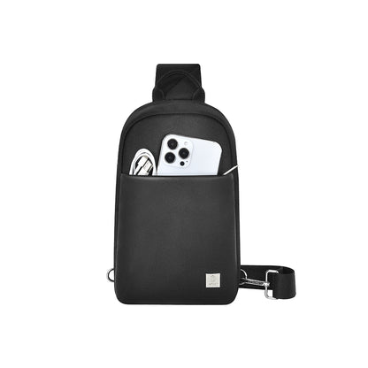 Wiwu Hali Serisi Crossbody 1680D Su Geçirmez Naylon Kumaş Omuz Askılı Çapraz Vücut Çantası Siyah