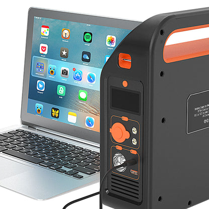 Wiwu JC-12 Dijital Ekran Lambalı Çoklu Priz ve Araç Şarj Portlu Taşınabilir Powerbank 300W 86400mAh Siyah