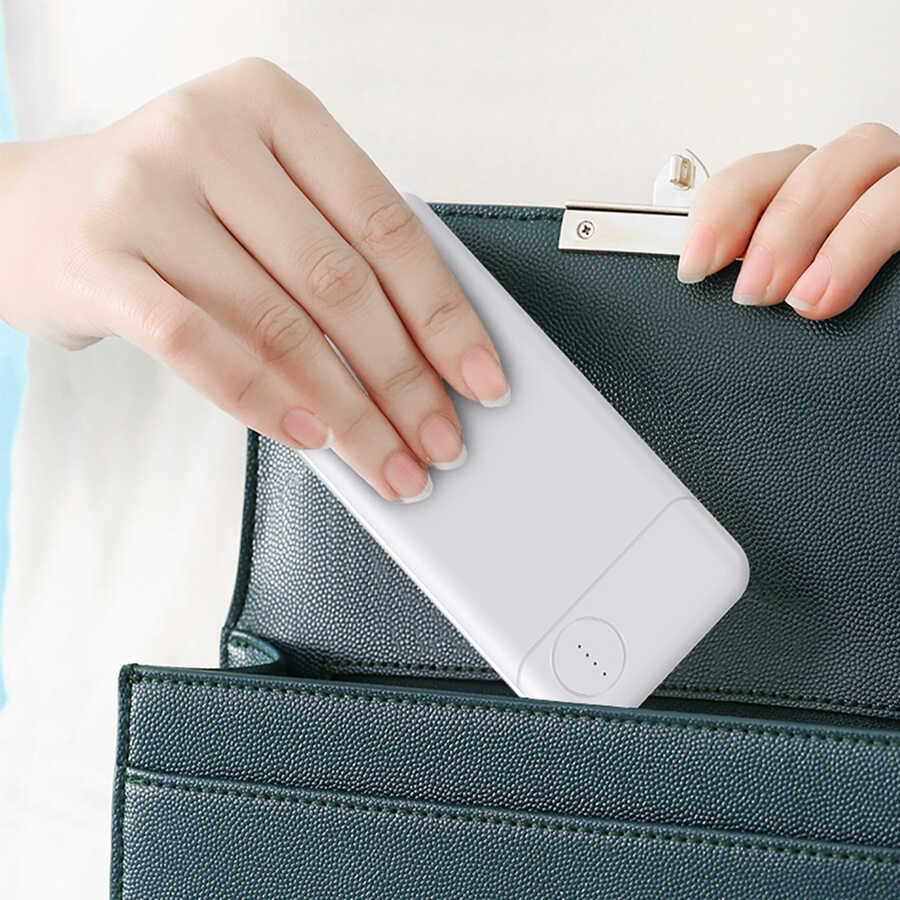 Wiwu JC-14 Super Flash Charge 10000 Mah Power Bank Beyaz