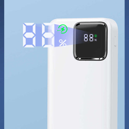 Wiwu JC-18 PD Hızlı Şarj Özellikli Led Göstergeli Powerbank 18W 10000mAh Beyaz