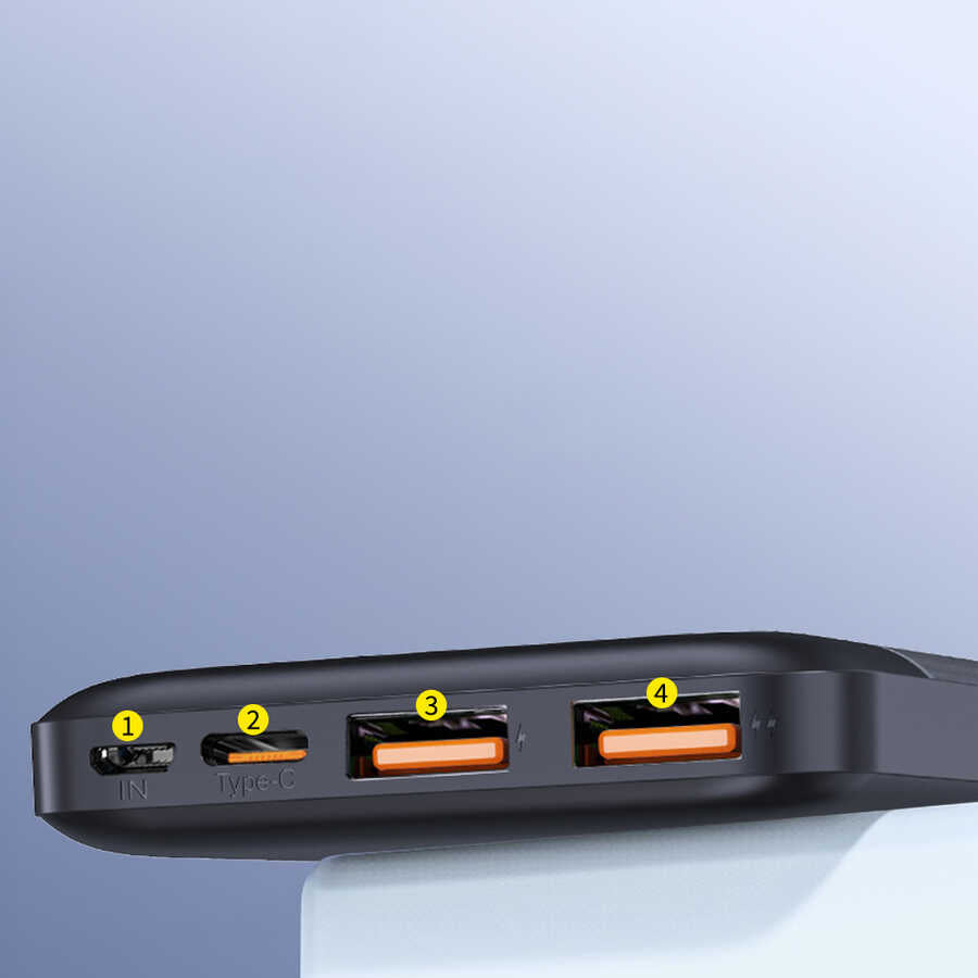 Wiwu JC-19 PD Hızlı Şarj Özellikli Şarj Göstergeli Powerbank 20W 10000mAh Beyaz