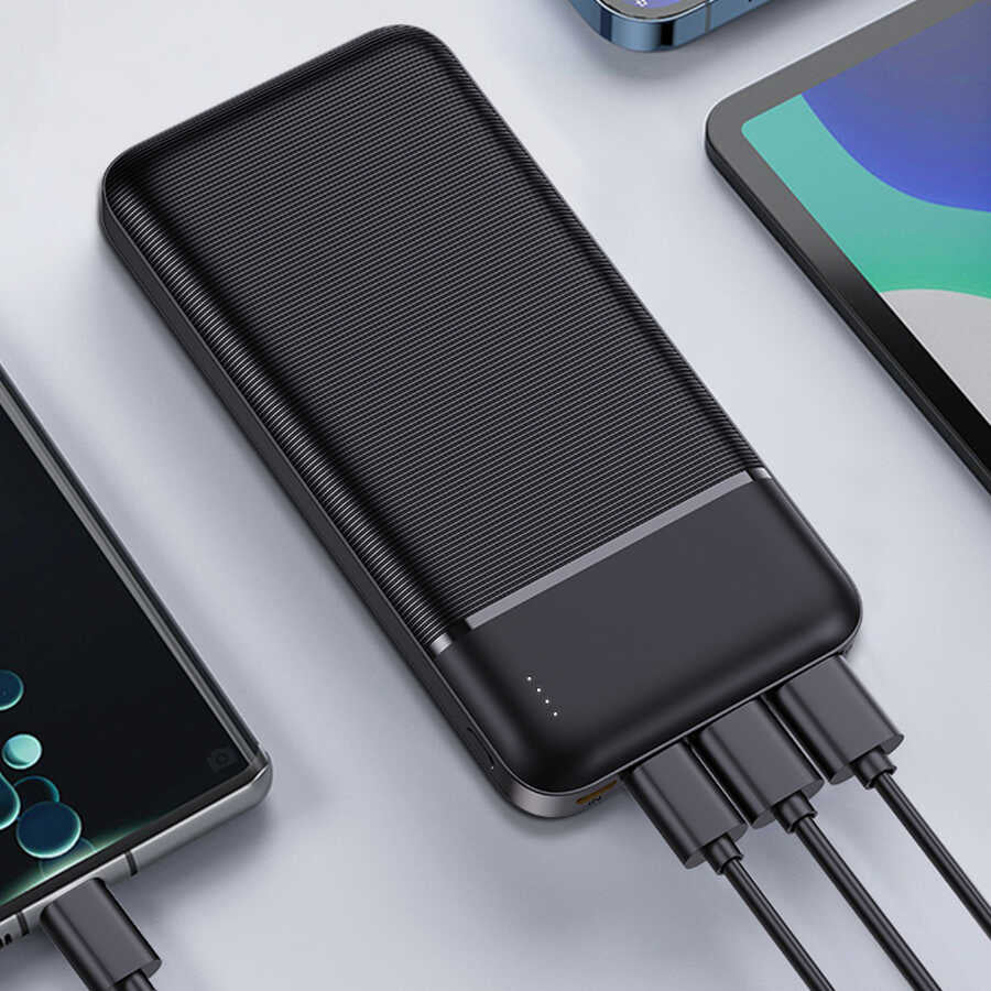 Wiwu JC-19 PD Hızlı Şarj Özellikli Şarj Göstergeli Powerbank 20W 10000mAh Beyaz