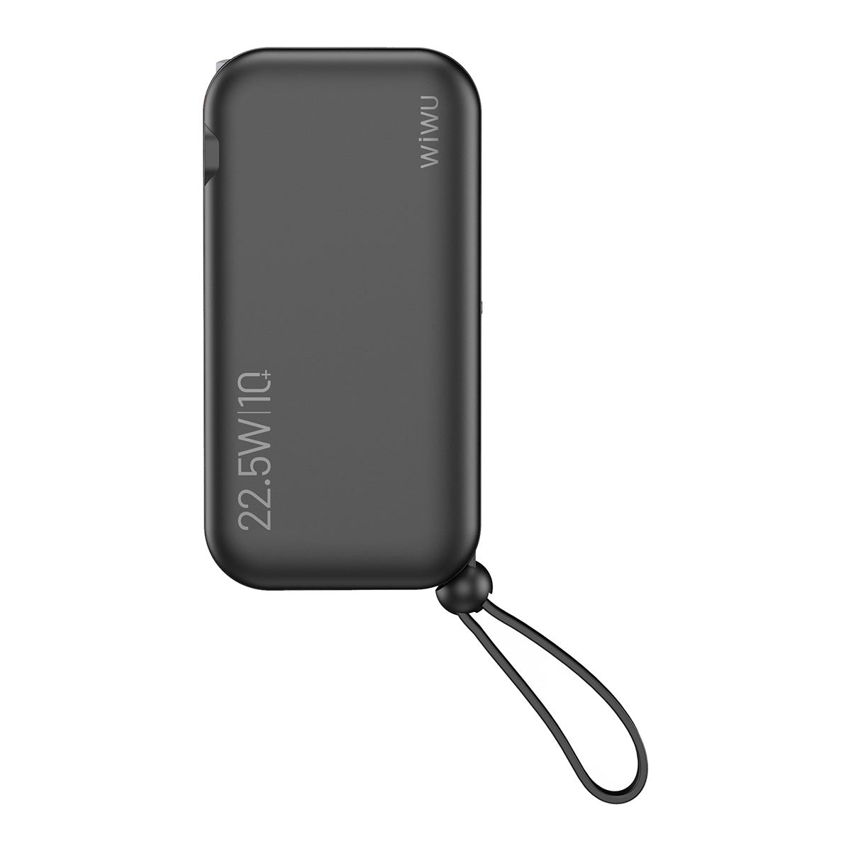 Wiwu JC-23 Micro Type-C ve Lightning Kablolu Şarj Göstergeli PD Powerbank 22.5W 10000mAh Siyah