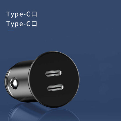 Wiwu King Kong PC400 Dual Type-C PD 40W Araç Şarjı Siyah