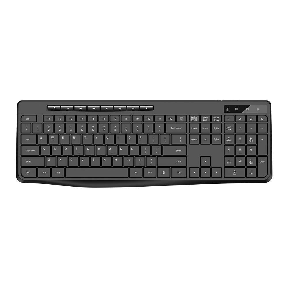 Wiwu KM-01 Kablosuz Ofis Klavye ve Mouse Combo Set Siyah