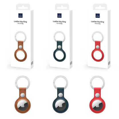 Wiwu Leather Key Ring Airtag Anahtarlık Mavi