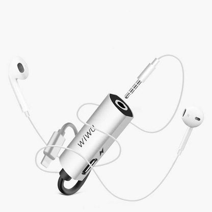 Wiwu LT01 Lightning Ses Adaptörü Gri