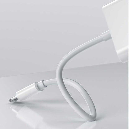 Wiwu LT01 Plus Lightning Ses Adaptörü Beyaz