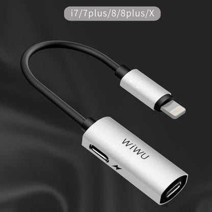 Wiwu LT02 Plus Lightning Ses Adaptörü Gri