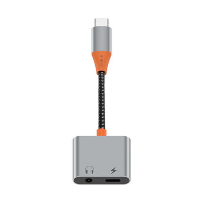 Wiwu LT10 Type-C To 3.5mm Aux Çevirici Ses Adaptörü Gri