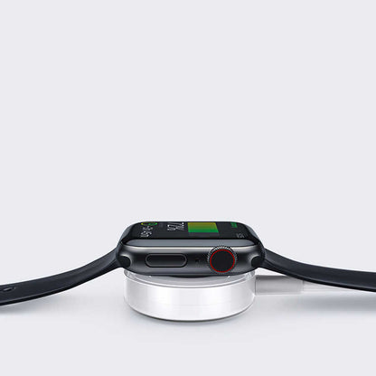 Wiwu M10 2 in 1 Wireless ve Lightning PD Şarj Kablosu Beyaz