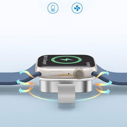 Wiwu M16 Pro Akıllı Saat Mini Wireless Magnetik Şarj Aleti 2.5W Beyaz