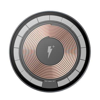 Wiwu M17 Magnetik Intelligent Transparan Wireless Şarj Ultra İnce Şeffaf 15W Android iOS Destekli Siyah