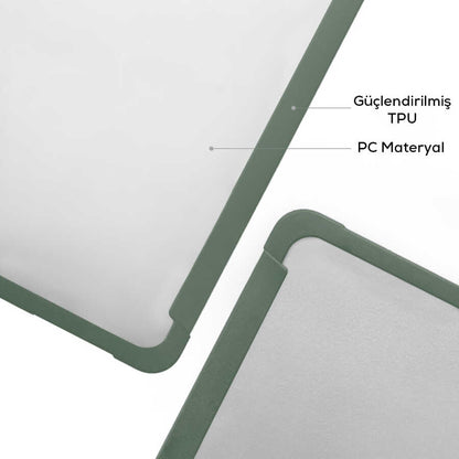 Apple Macbook 13.3' New Pro 2018 Wiwu Macbook HP-01 iShield Kapak Yeşil