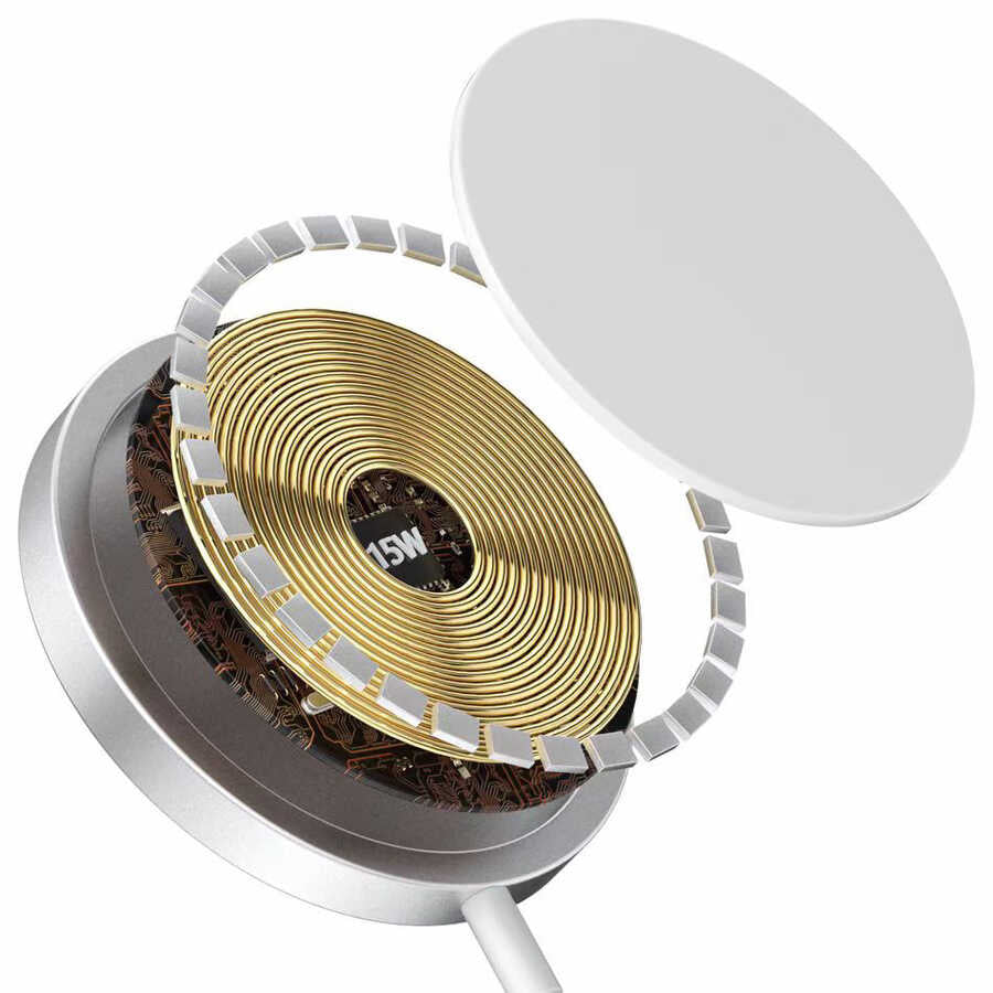 Wiwu M-safe Wireless Şarj Beyaz