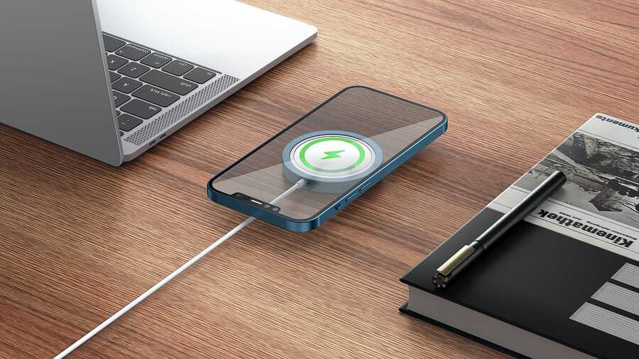 Wiwu MC-01 M-safe Şarj Aleti Kılıfı Kırmızı