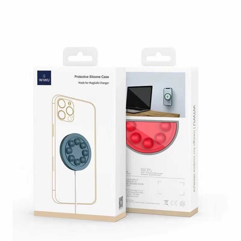 Wiwu MC-01 M-safe Şarj Aleti Kılıfı Kırmızı