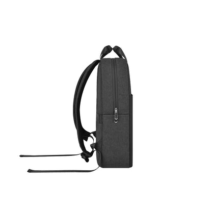 Wiwu Minimalist Çok Fonksiyonlu Su Geçirmez Polyester Kumaş Seyehat Sırt Çantası Siyah