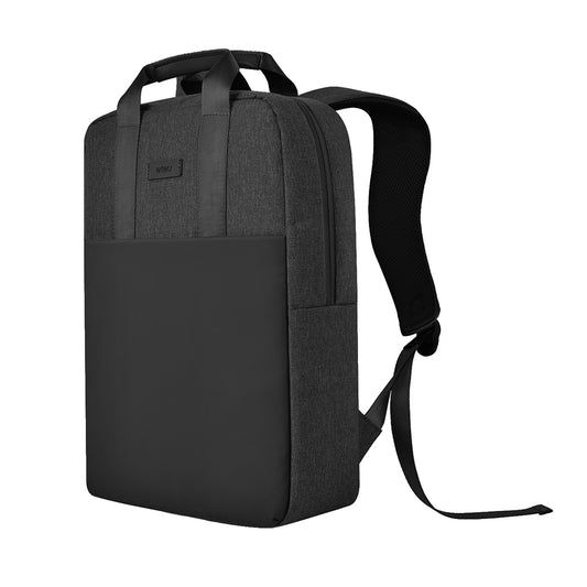 Wiwu Minimalist Çok Fonksiyonlu Su Geçirmez Polyester Kumaş Seyehat Sırt Çantası Siyah