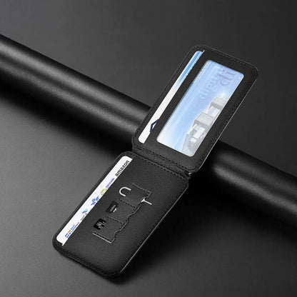 Wiwu MW-003 Mag Wallet Standlı Magnetik Kartlık Siyah Karbon
