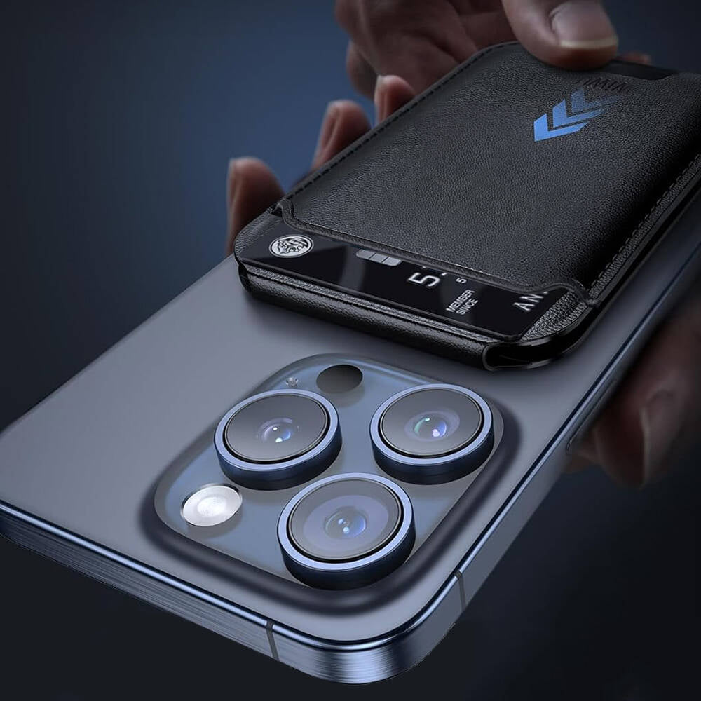 Wiwu MW-003 Mag Wallet Standlı Magnetik Kartlık Siyah