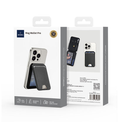Wiwu MW-003 Mag Wallet Standlı Magnetik Kartlık Siyah