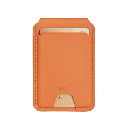 Wiwu MW-005 Magnetik Standlı Kartlık Qi Kablosuz Şarj Uyumlu FindMy Özellikli Mag Wallet Siyah